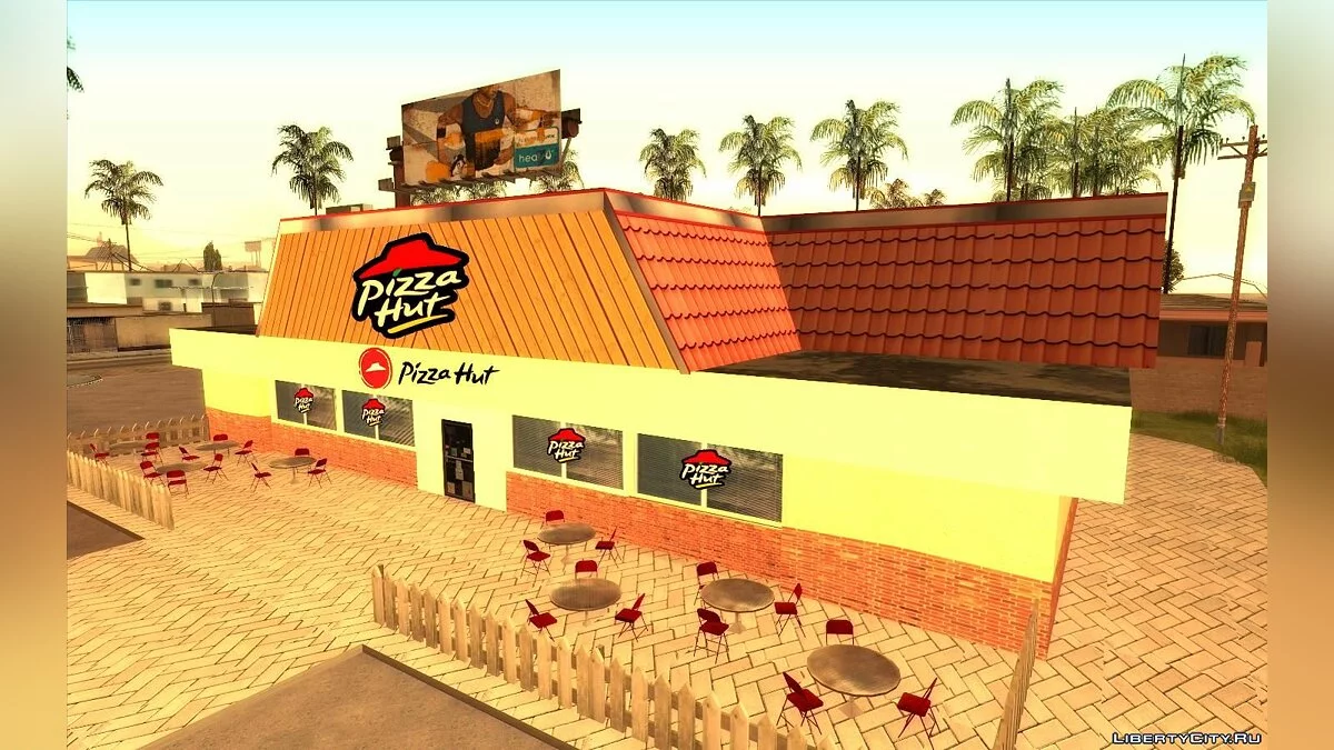 Новые рестораны: McDonalds, KFC и Pizza Hut / GTA San Andreas