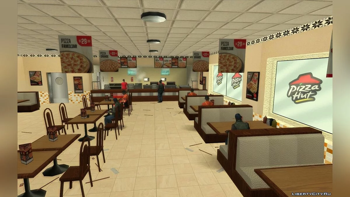 Новые рестораны: McDonalds, KFC и Pizza Hut / GTA San Andreas