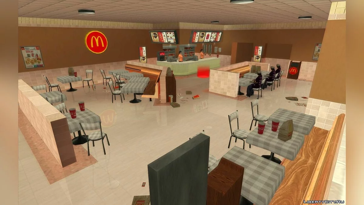Новые рестораны: McDonalds, KFC и Pizza Hut / GTA San Andreas