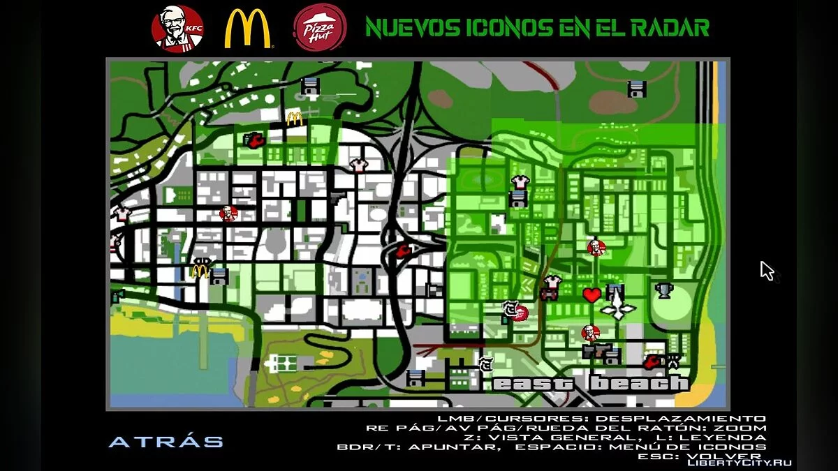 Новые рестораны: McDonalds, KFC и Pizza Hut / GTA San Andreas