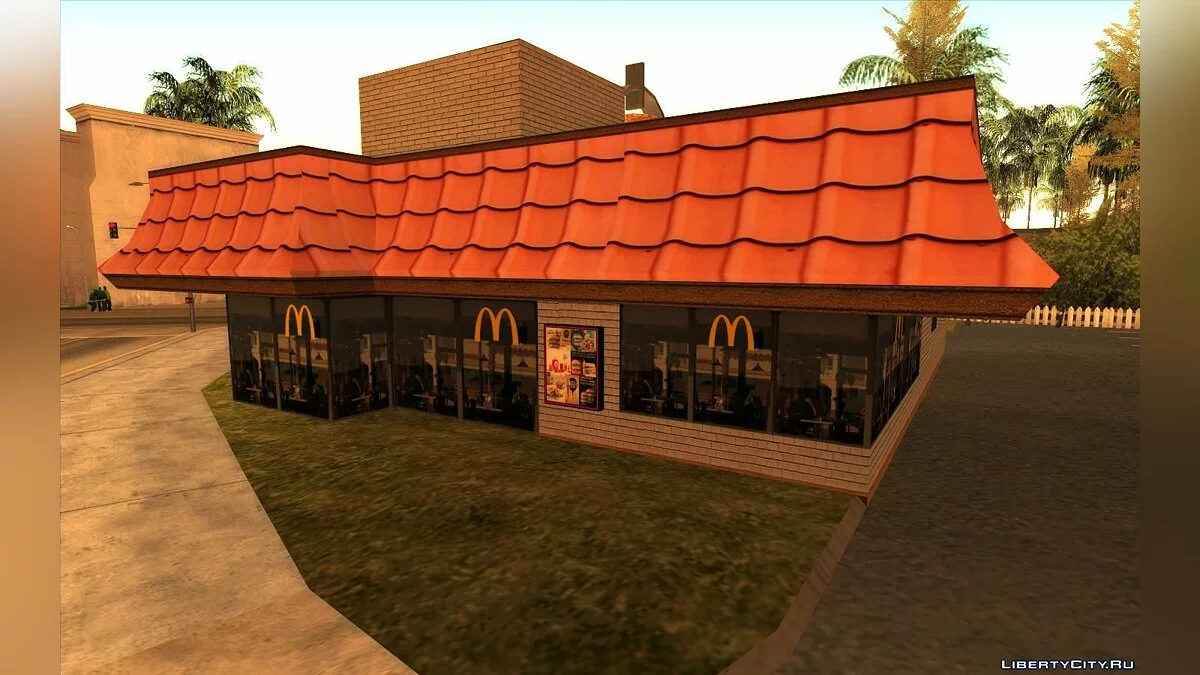 Новые рестораны: McDonalds, KFC и Pizza Hut / GTA San Andreas