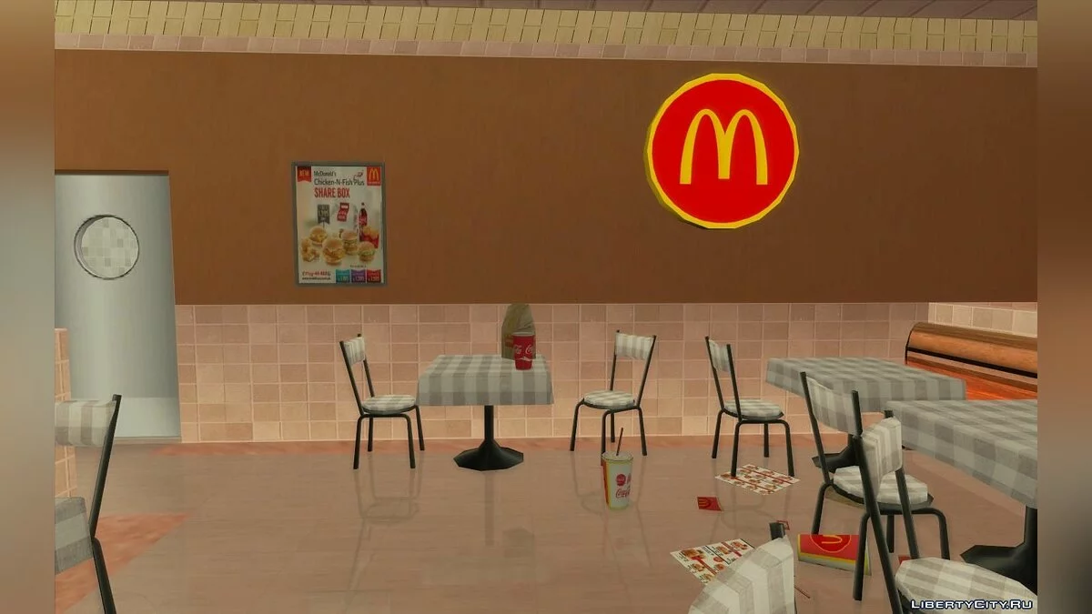 Новые рестораны: McDonalds, KFC и Pizza Hut / GTA San Andreas