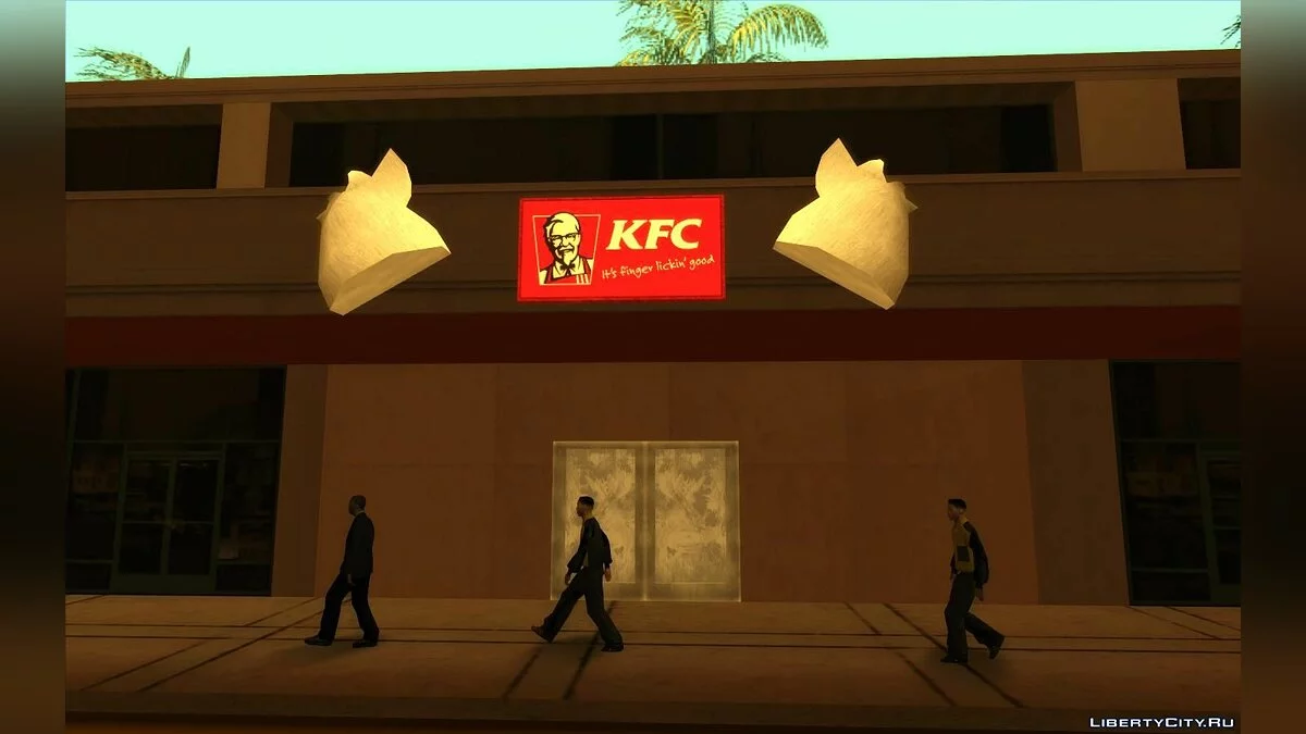 Новые рестораны: McDonalds, KFC и Pizza Hut / GTA San Andreas
