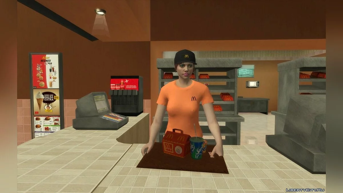 Новые рестораны: McDonalds, KFC и Pizza Hut / GTA San Andreas
