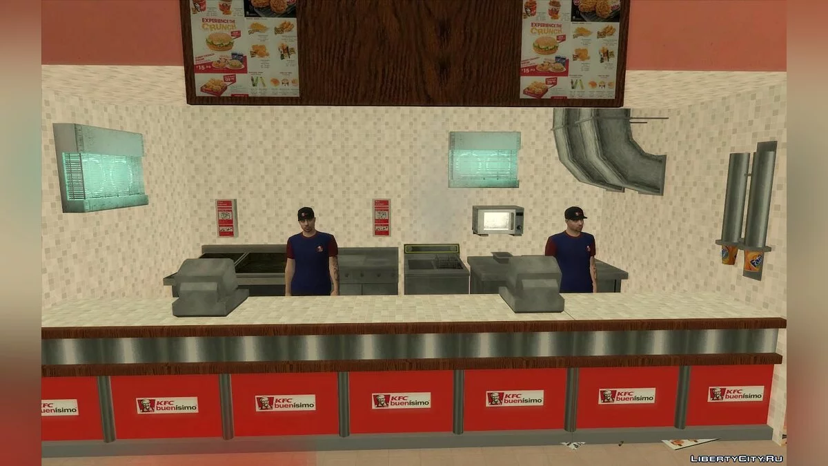 Новые рестораны: McDonalds, KFC и Pizza Hut / GTA San Andreas