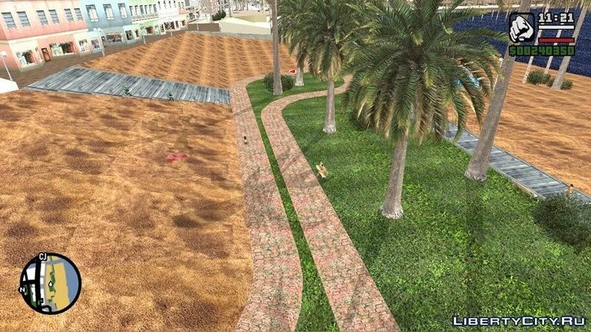 4K реалистичные текстуры для пляжа в Лос-Сантосе / GTA San Andreas