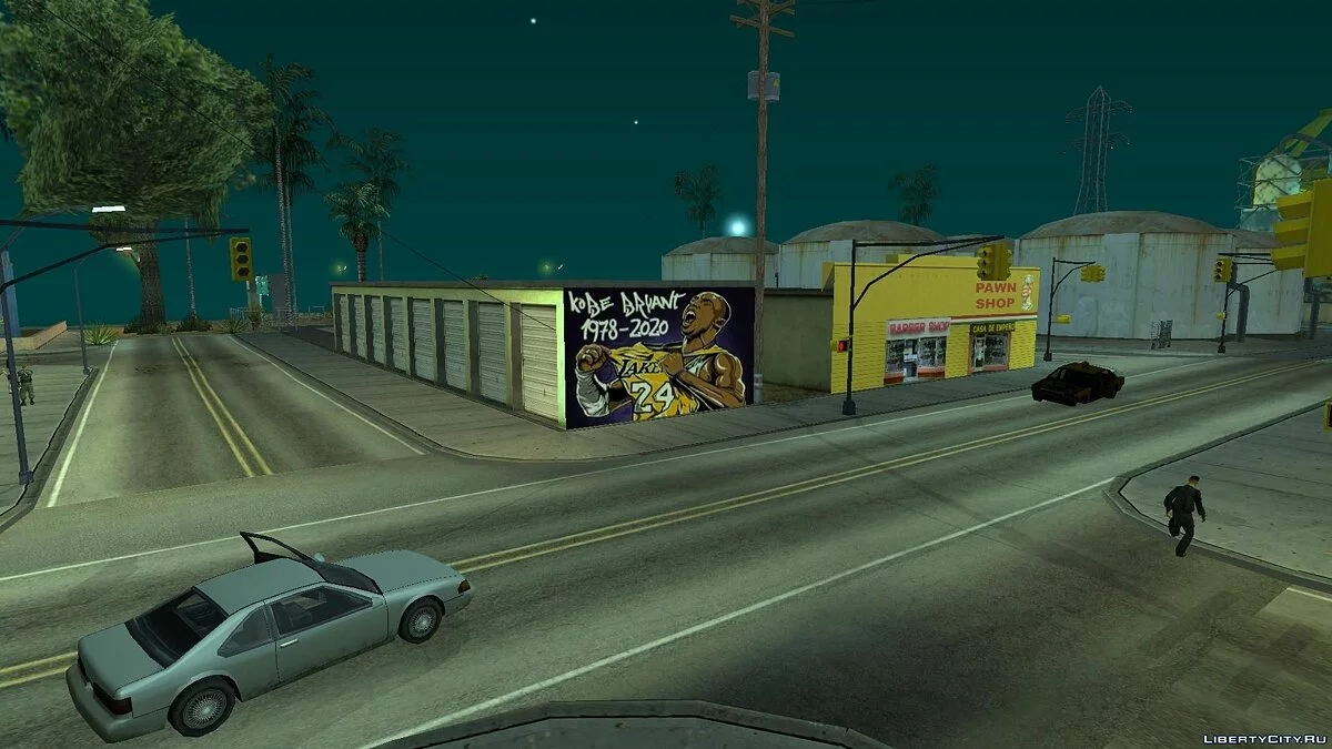 Граффити в честь Коби Брайанта / GTA San Andreas