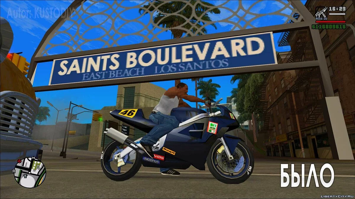 Обновлённая текстура баннера \"Saints Boulevard\" / GTA San Andreas