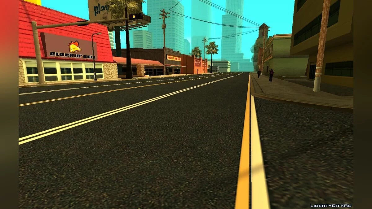 Дороги в Лос-Сантосе в стиле GTA 5 / GTA San Andreas