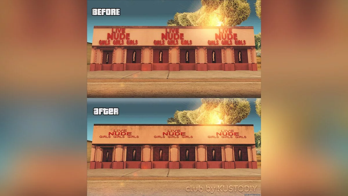 SA Improved bar textures in Ganton / GTA San Andreas