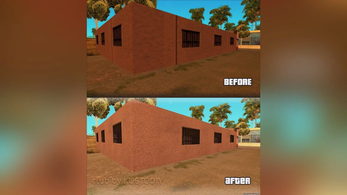 SA Improved bar textures in Ganton / GTA San Andreas