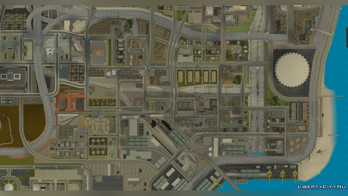 Скачать Полноценная карта "со спутника" - Radar Satellite View HQ  для GTA San Andreas