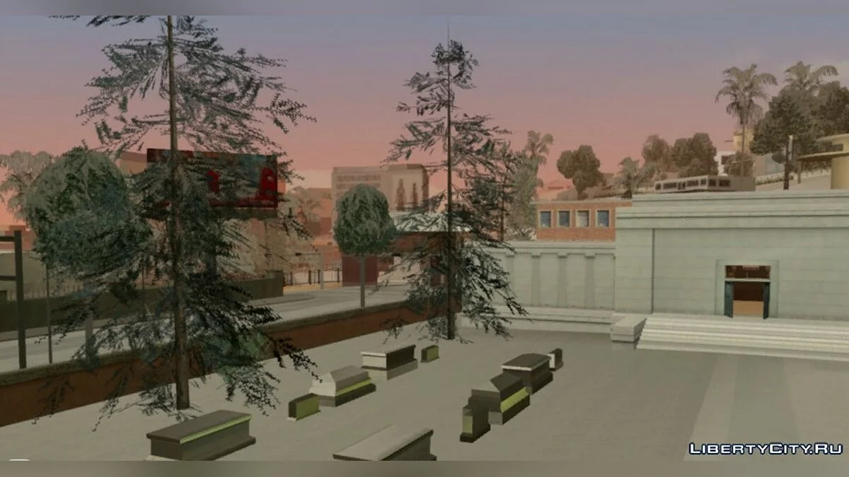 Сжатые зимние деревья - White Silence of Winter / GTA San Andreas