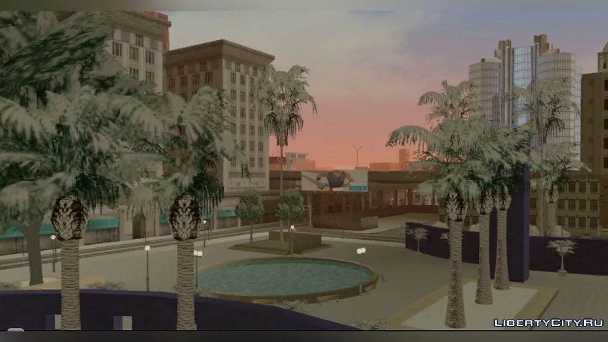 Сжатые зимние деревья - White Silence of Winter / GTA San Andreas