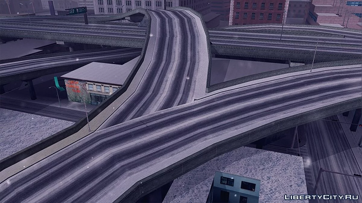 Winter Roads by Bloodrose (LS) v0.1a / GTA San Andreas
