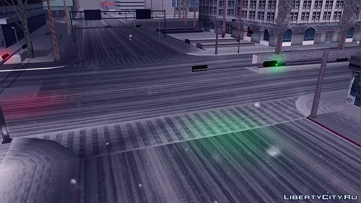 Winter Roads by Bloodrose (LS) v0.1a / GTA San Andreas