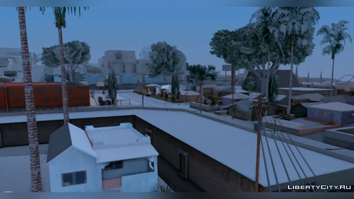 Зимние текстуры для слабых PC / GTA San Andreas