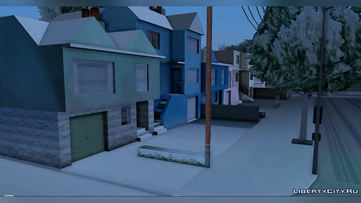Зимние текстуры для слабых PC / GTA San Andreas