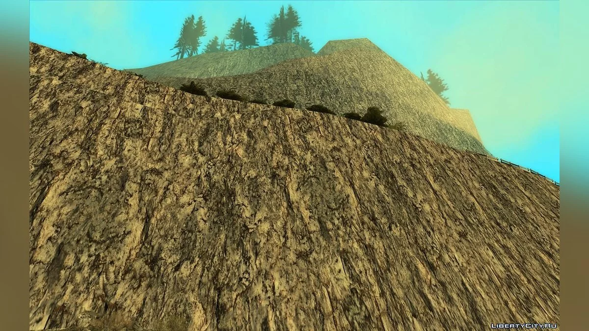 HD текстуры для горы Чилиад v1.0 / GTA San Andreas