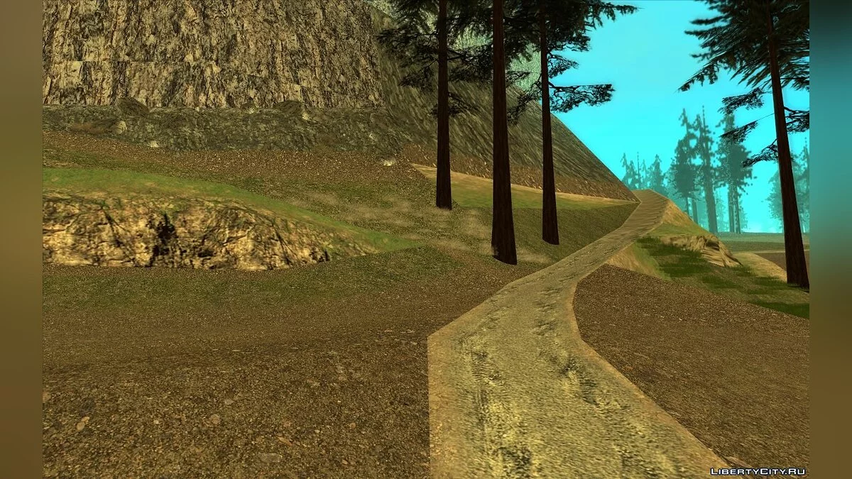 HD текстуры для горы Чилиад v1.0 / GTA San Andreas