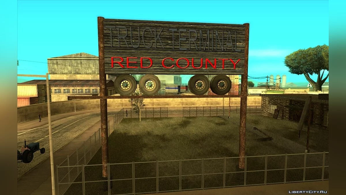 HQ текстуры для грузового терминала в Округе Ред / GTA San Andreas