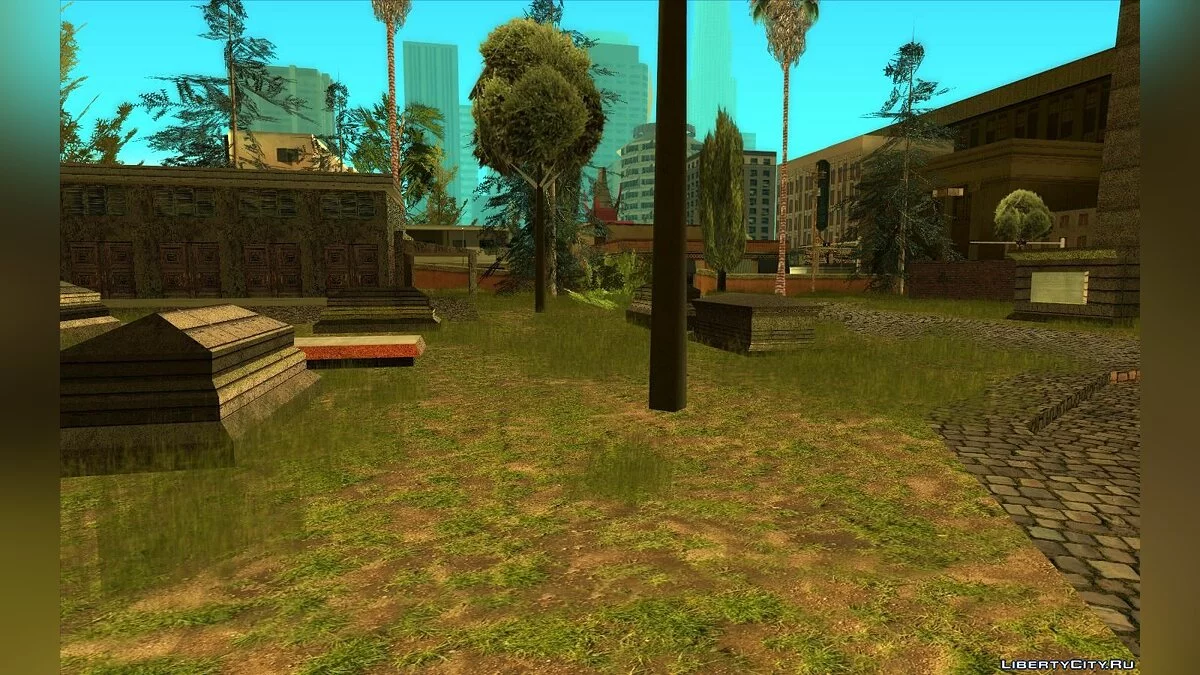 Новые текстуры для кладбища Лос-Сантоса v1.0 / GTA San Andreas