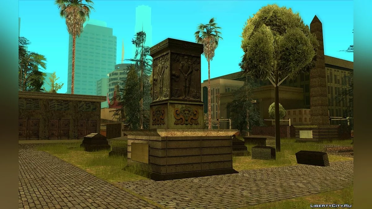 Новые текстуры для кладбища Лос-Сантоса v1.0 / GTA San Andreas
