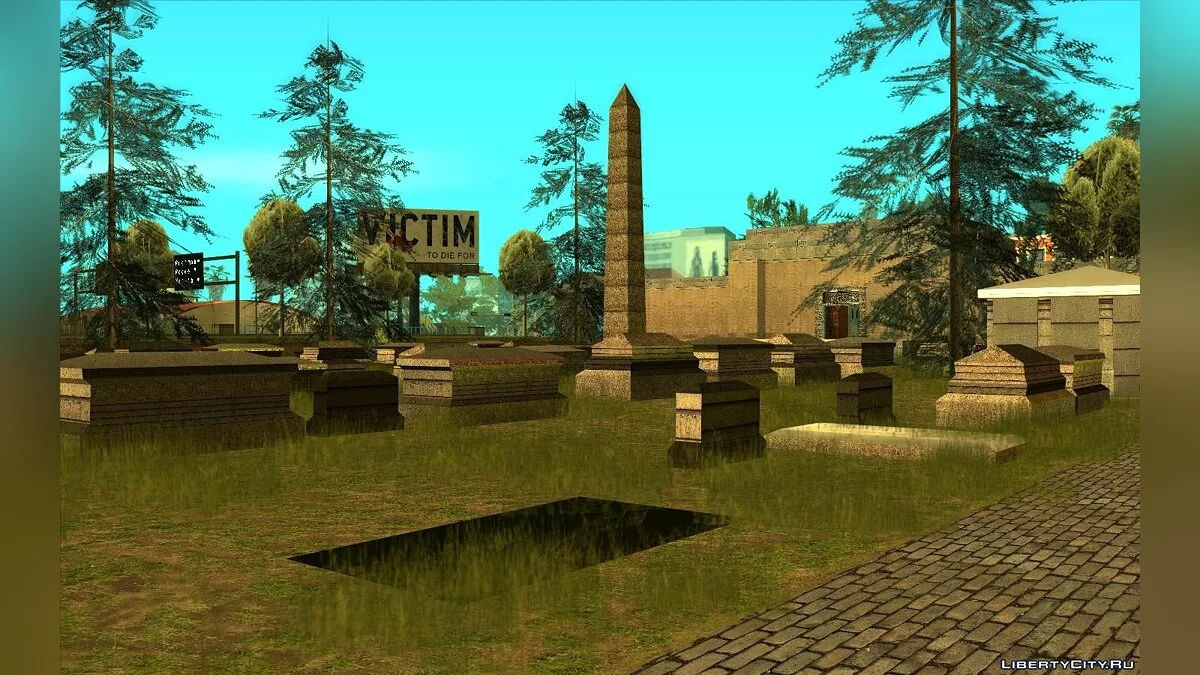 Новые текстуры для кладбища Лос-Сантоса v1.0 / GTA San Andreas