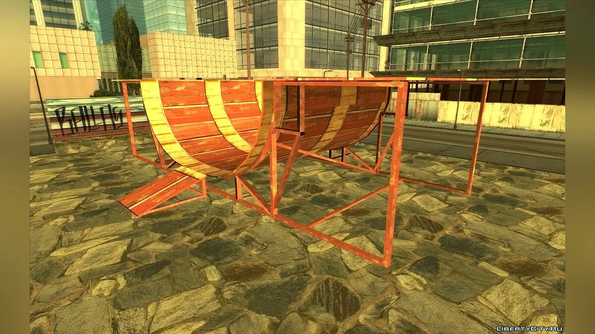 Новые текстуры для скейт-парка в Лос-Сантосе / GTA San Andreas