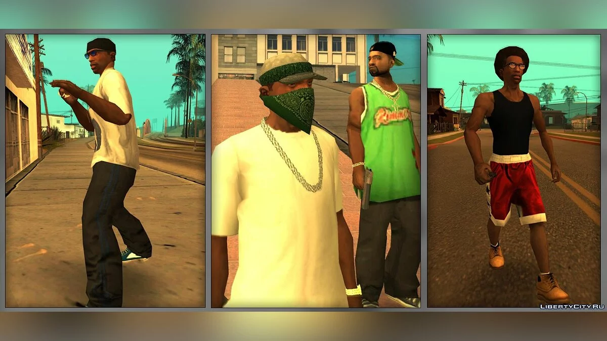 Обновлённый гардероб - Updated Warderobe v1.3 [HD] / GTA San Andreas