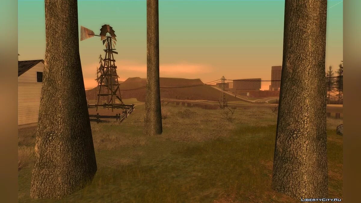 Правильная растительность (Ретекстур оригинальной растительности) / GTA San Andreas