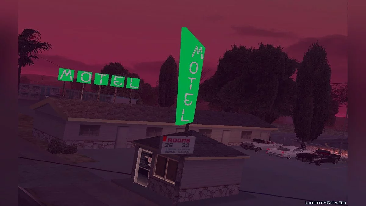 Ретекстур деревни Fort-Carson в неоновом стиле / GTA San Andreas