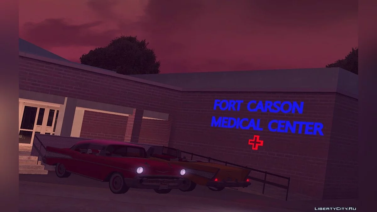 Ретекстур деревни Fort-Carson в неоновом стиле / GTA San Andreas