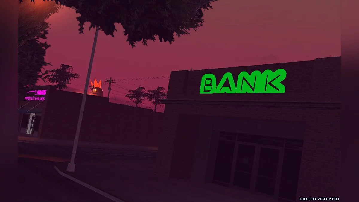 Ретекстур деревни Fort-Carson в неоновом стиле / GTA San Andreas