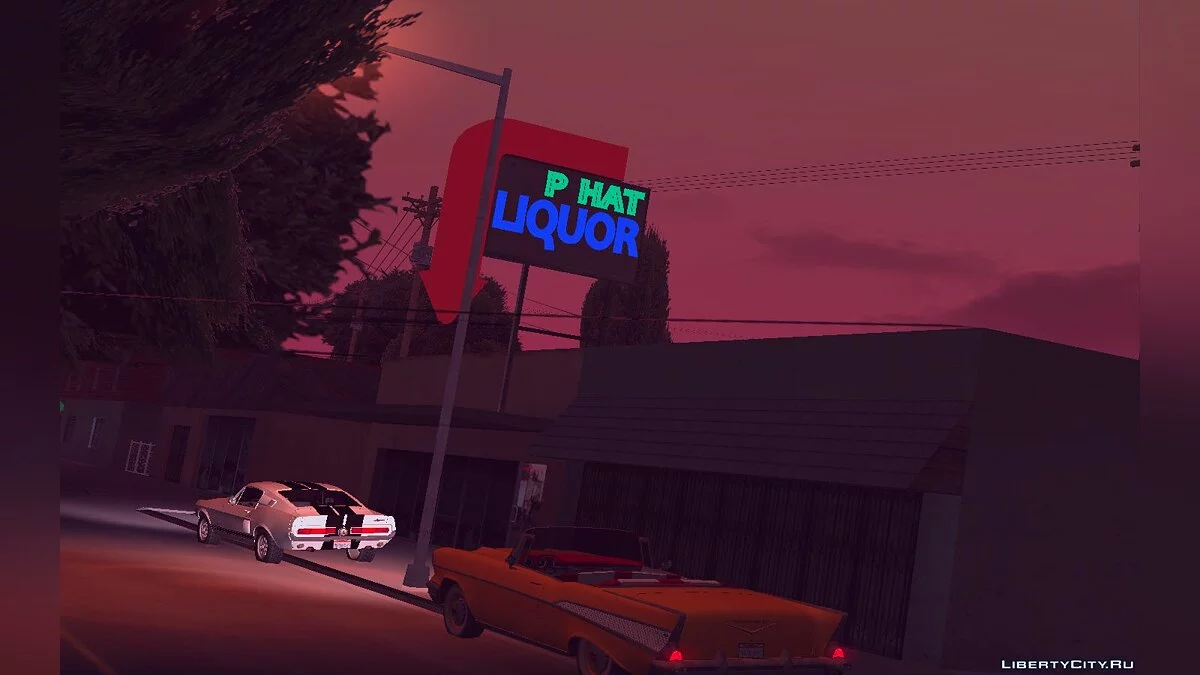 Ретекстур деревни Fort-Carson в неоновом стиле / GTA San Andreas