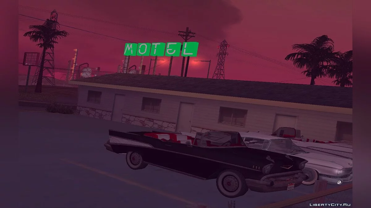 Ретекстур деревни Fort-Carson в неоновом стиле / GTA San Andreas