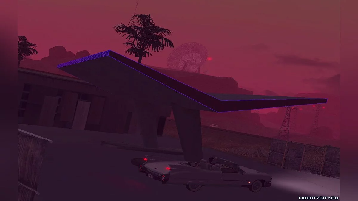 Ретекстур деревни Fort-Carson в неоновом стиле / GTA San Andreas