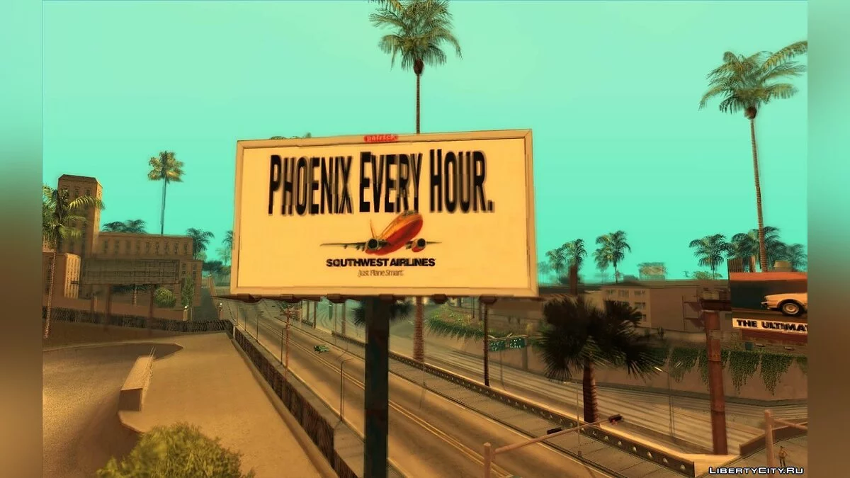 Реальные билборды Лос-Анджелеса 1992 года / GTA San Andreas