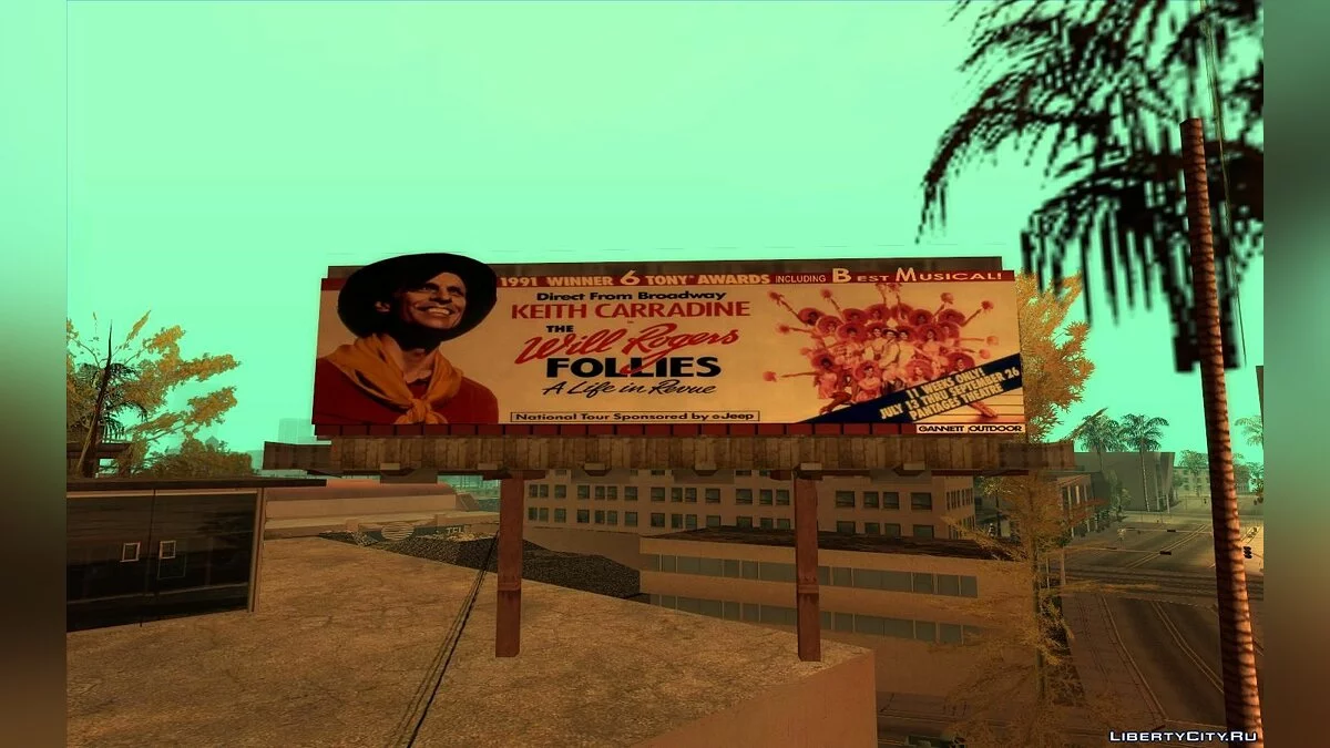Реальные билборды Лос-Анджелеса 1992 года / GTA San Andreas