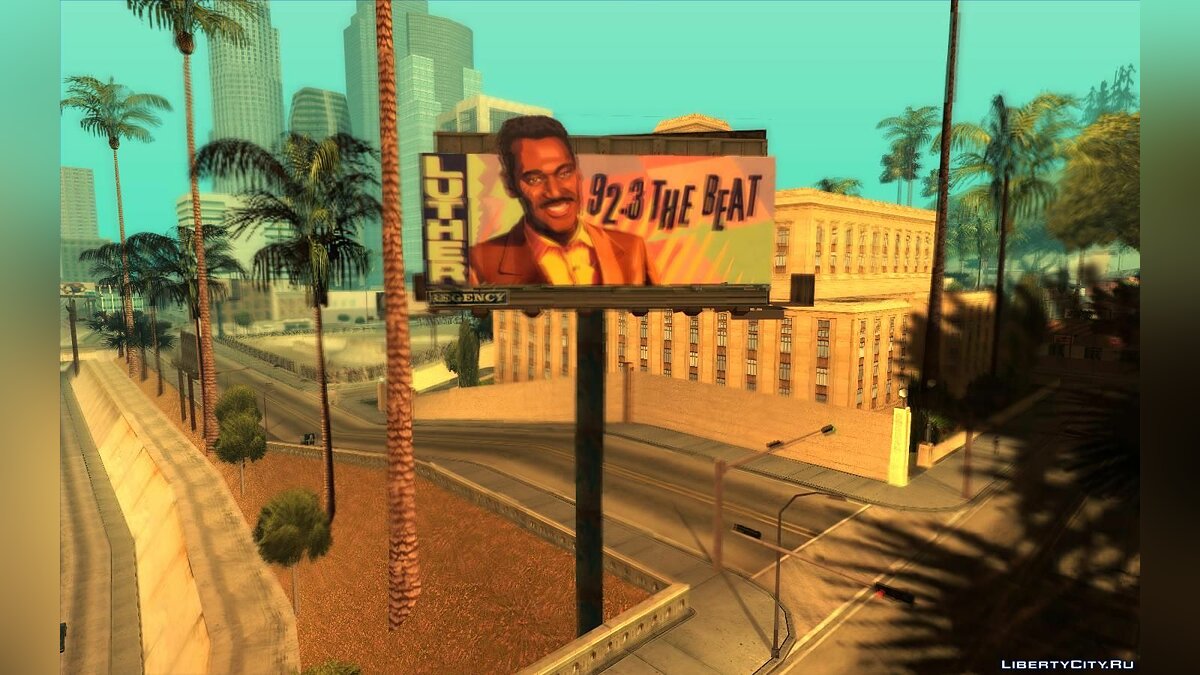 Скачать Реальные билборды Лос-Анджелеса 1992 года для GTA San Andreas