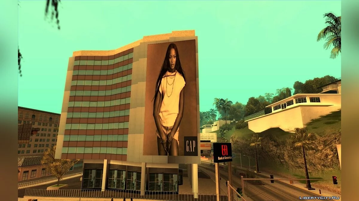 Реальные билборды Лос-Анджелеса 1992 года / GTA San Andreas