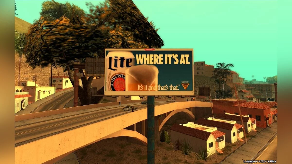 Реальные билборды Лос-Анджелеса 1992 года / GTA San Andreas