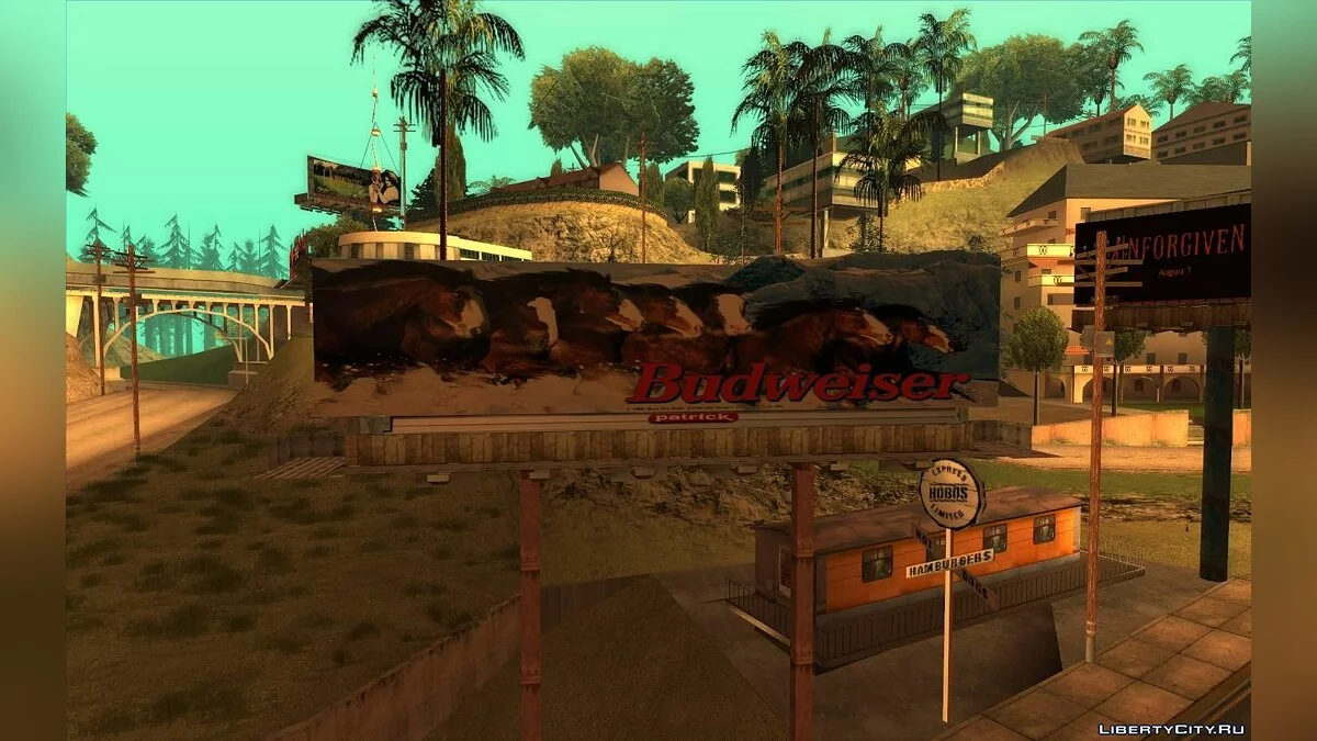 Реальные билборды Лос-Анджелеса 1992 года / GTA San Andreas