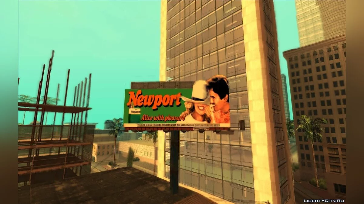 Реальные билборды Лос-Анджелеса 1992 года / GTA San Andreas