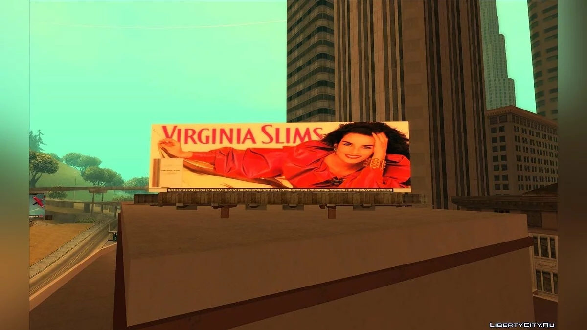 Реальные билборды Лос-Анджелеса 1992 года / GTA San Andreas