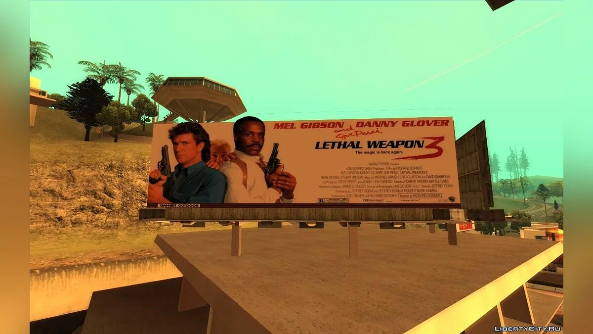 Реальные билборды Лос-Анджелеса 1992 года / GTA San Andreas