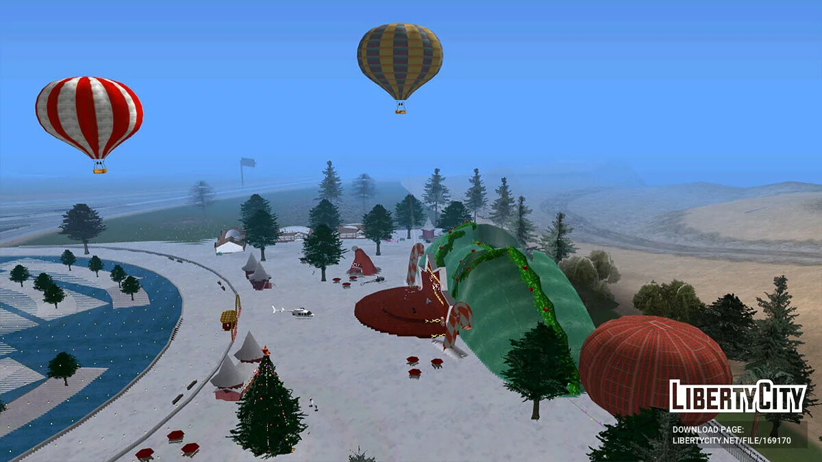 Новогодние воздушные шары для Arizona RP / GTA San Andreas
