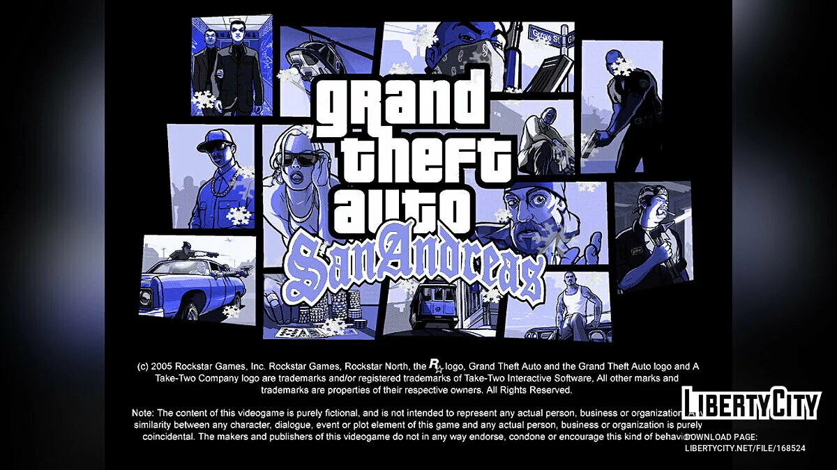 Новогоднее оформление / GTA San Andreas