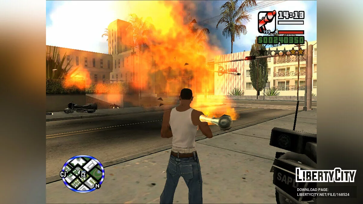 Новогоднее оформление / GTA San Andreas