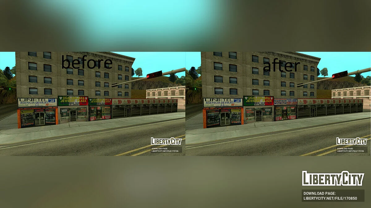 Пак различных исправлений для текстур / GTA San Andreas